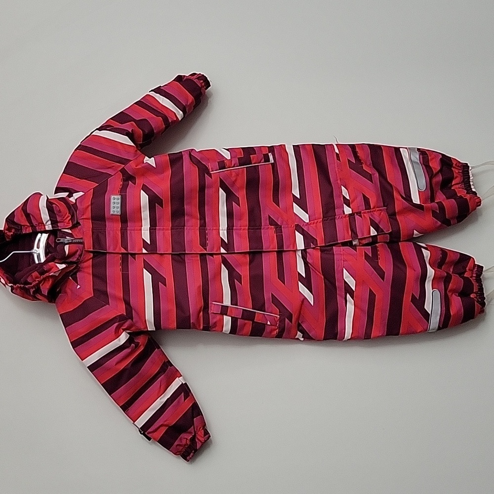 NWT LEGO $138 Baby Extra Durable Ski Snow Suit Sz 86 18-24 Months Red Stripes